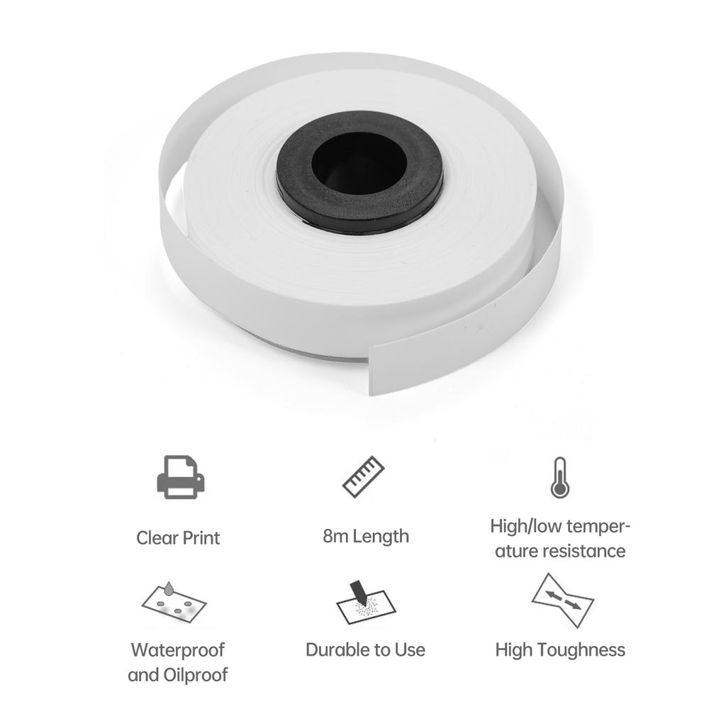10-Pack PET Label Tapes Refills For MAX LM Label Printers LM-370A LM-380E LM-380A LM-380EZ