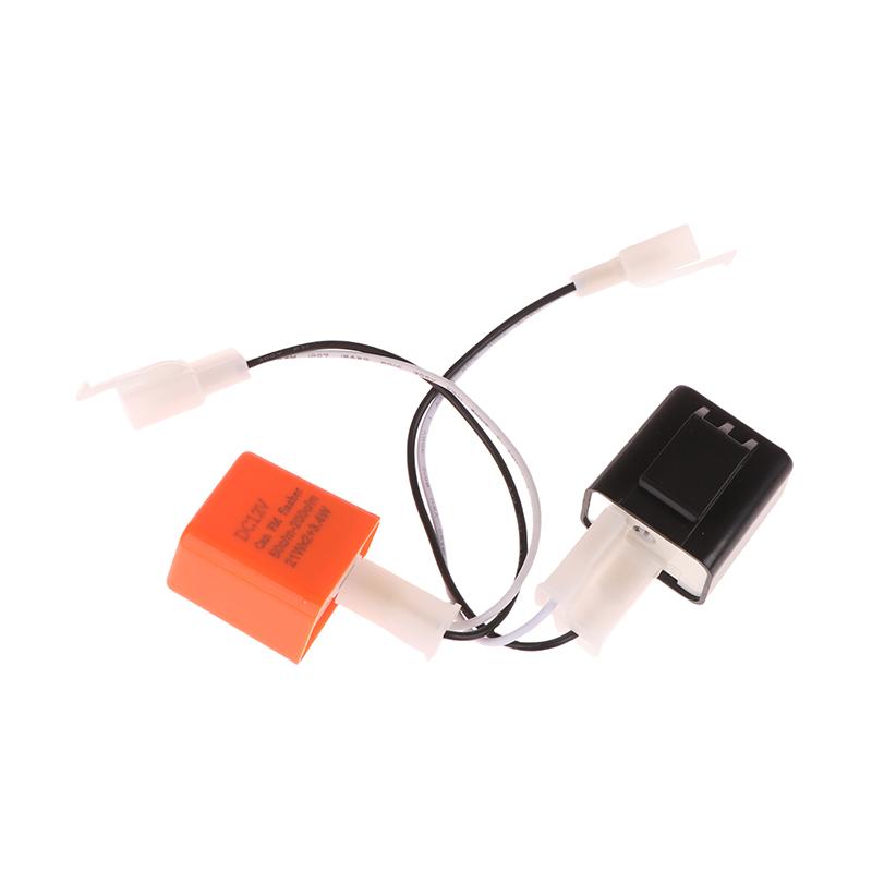 Adjustable 2-Pin Electronic Led Flasher Relay With Wires For Bikes Motorcycles Scooters Turn Signals Hyper Flash Blinkers Relay