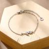 Geometric Animal Bracelet Featuring Dog Cat Owl And Dolphin Charms Minimalist Fashion Jewelry
