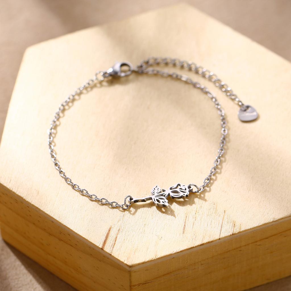 Geometric Animal Bracelet Featuring Dog Cat Owl And Dolphin Charms Minimalist Fashion Jewelry