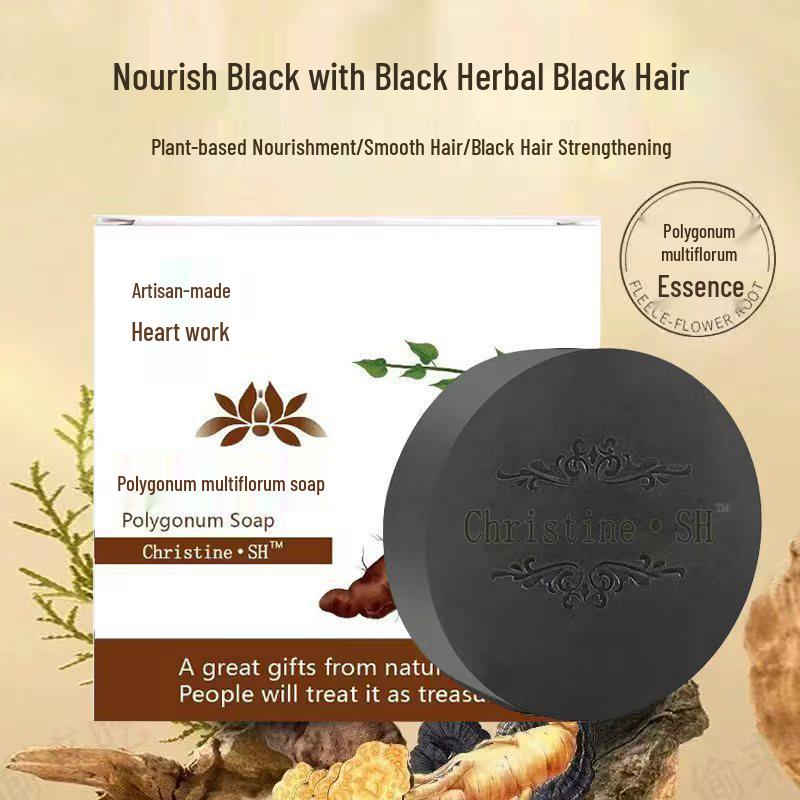 He Shou Wu Shampoo Bar - Natural Hair Care Soap, Handmade and Herbal.