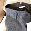 Women High Waist Wide Leg Pants Solid Gray Business Casual Trousers Straight Loose Office Daily Pants