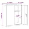 Filing Cabinet Black 90x40x105 cm Steel