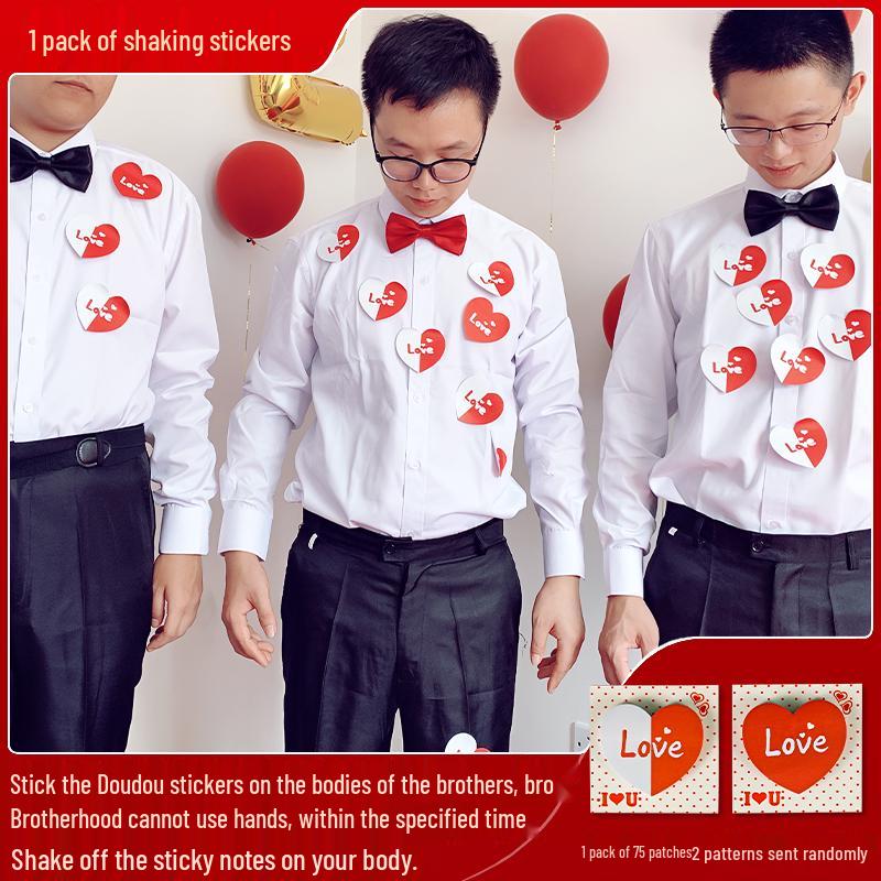 Bridal Prank Props: Groom's Morning Game Cards & Creative Photo Set