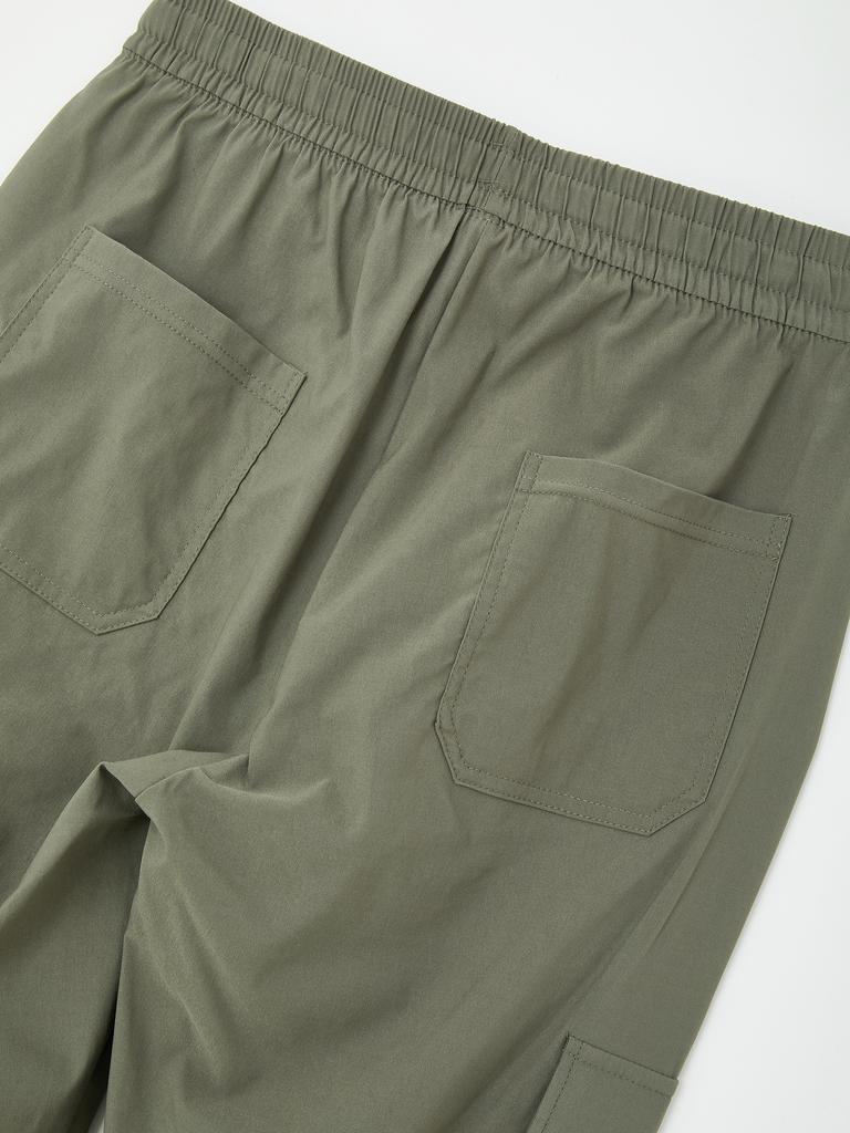 IKALOOK Stretch Elastic Cargo Jogger Pants Dpt128