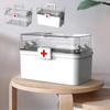 Portable Medicine Box 3 Layers Large Capacity Medicine Organizer Storage Box Family Emergency Medicine Box Medicine Container