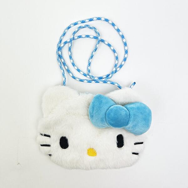Sanrio Hello Kitty Plush Sacoche Light Blue Shoulder Bag Sanrio