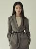NOUVE Tailored Over Fit Jacket Set - Dark Gray