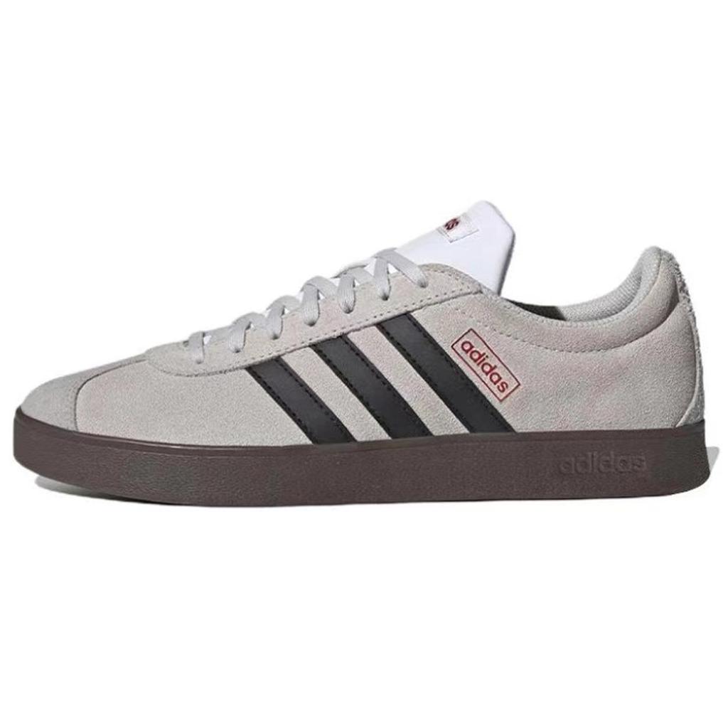 Adidas Vl Court Classic Abrasion Resistant, Lightweight, Balanced Low top Skateboard Shoes Unisex Red White HQ1802(Team417-)