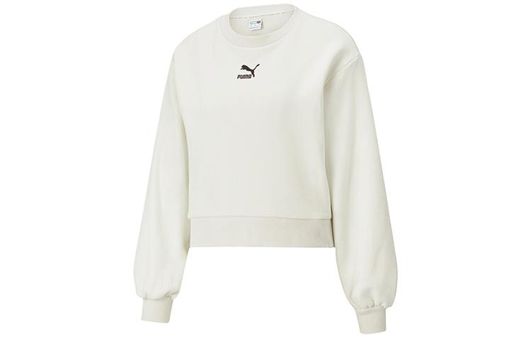 PUMA CLASSICS Sweatshirts Unisex Smoke Gray Crew Neck Thickened Regular 530277-05 M