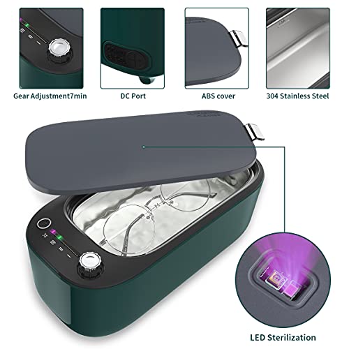 Ultrasonic Cleaner (US Standard) - 400ml - 45KHz - Green GZ-CS01A