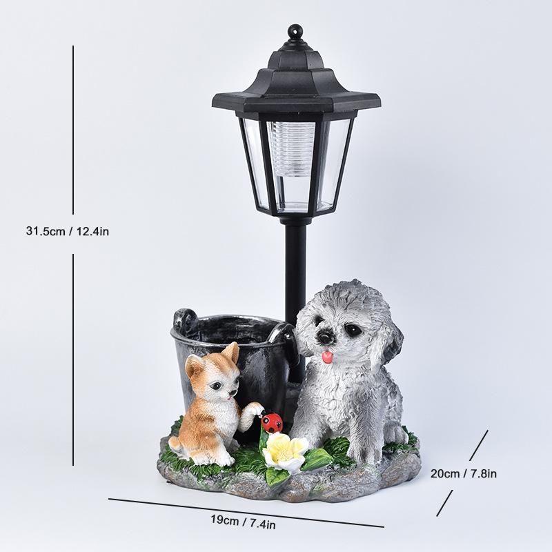 

JYL TS/136,New Animal Planter Hexagonal Light for Garden Decor Outdoor Landscape Resin Craft One Size колір блідий сливи