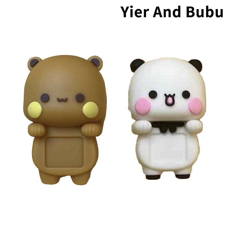 

Панда Бубу И Иер Игрушка Кукла Милая Мультяшная Кукла Панда Медведь Мобильный Телефон Дисплей Декоративная Кукла Подарки для Пары A3 2pcs