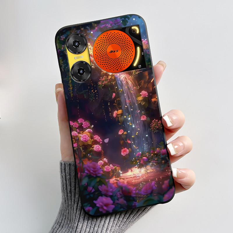 Case For ZTE Nubia Music 2 Z2460 Z2353 Music2 Phone Case Cute Rabbit Black Cover For ZTE Nubia Music Soft TPU Silicone Casing