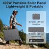 400W Double-Sided Solar Panel IP67 Waterproof Outdoor Emergency Foldable Solar Panel Suitable for RVs and Camping