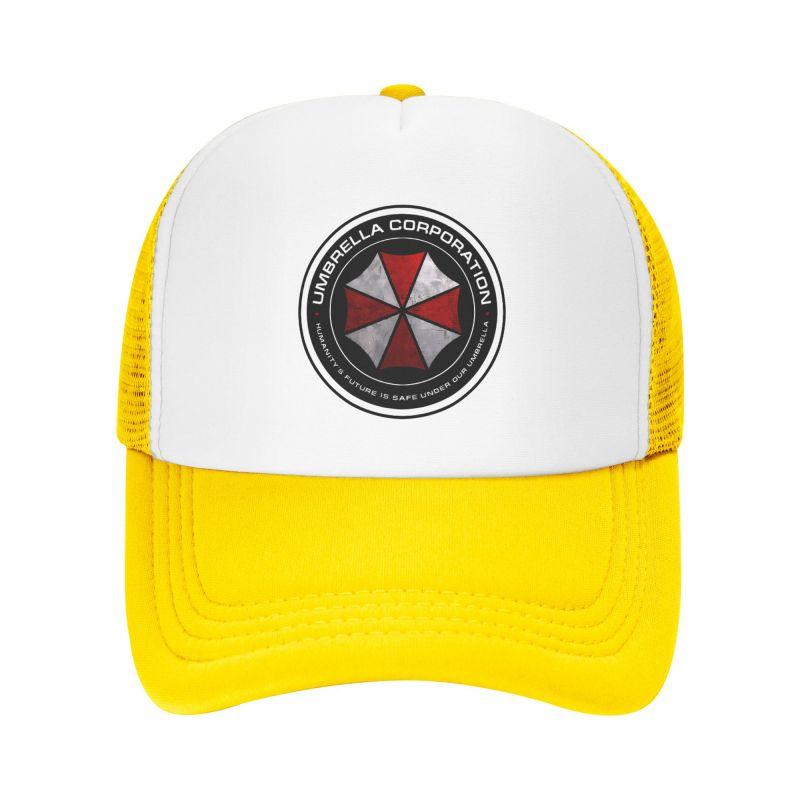 Umbrella Corporation Print Mesh Baseballkappen Unisex Hip Hop Verstellbare Snapback-Hüte Damen Herren Sommer Atmungsaktive Sonnenblenden Hüte