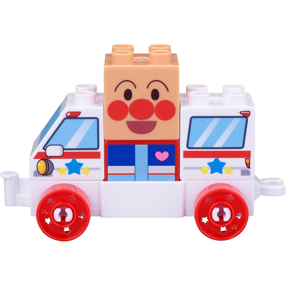 Bandai Blocklabo Anpanman Rescue Vehicle Building Blocks Set 20 Pieces Educational Toy