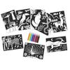 Jeu de coloriage - Animaux - Multicolore - 8 cartes velours - 12 crayons feutres - Enfant mixte