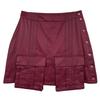 X Ivy Park Collaboration Solid Color Comfortable Striped Cargo Skirt Women Skirts Red GK4910