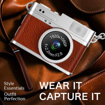 Mini Camera 0.96 Inch Screen 1080p Hd Outdoor Sports Portable Video Recorder Necklace Pendant Retro Digital Camera