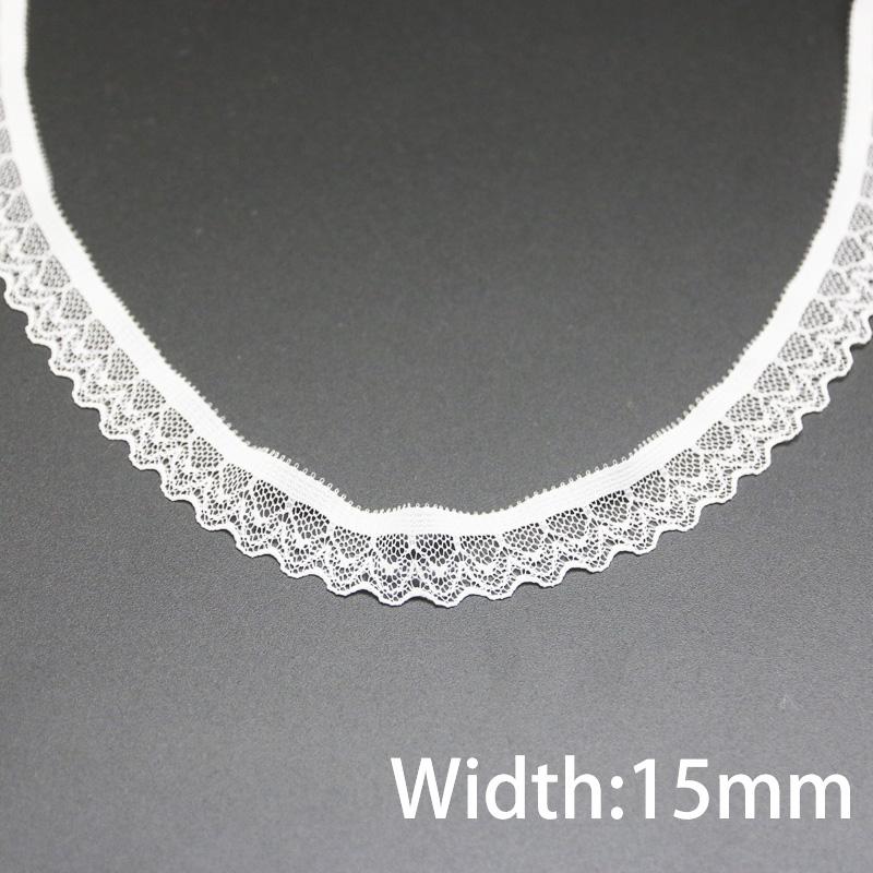 (5 Meters/lot) White Elastic Lace Fabric Underwear Stretch Laces Trim DIY Crafts Sewing