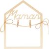 2D Wooden Frame, Mom