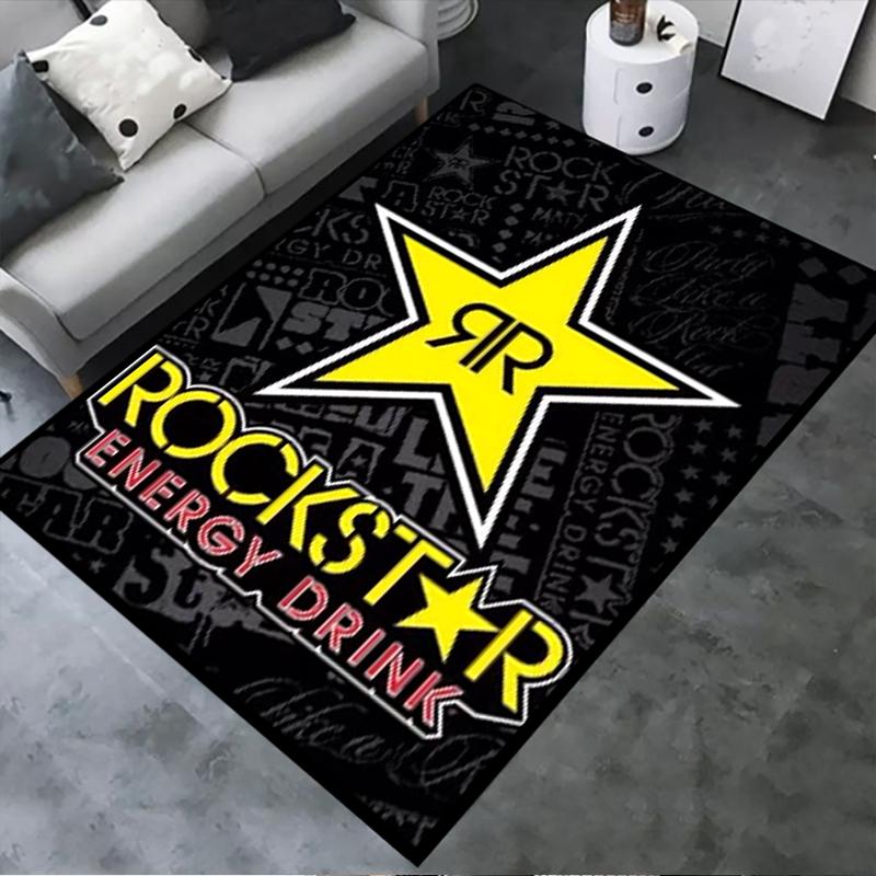 

Новый ковер Rockstar Energy 2025 для гостиной, спальни, дома, украшение дивана, игровая нескользящая напольная подстилка для детей 133 40x60cm( 15x23in )