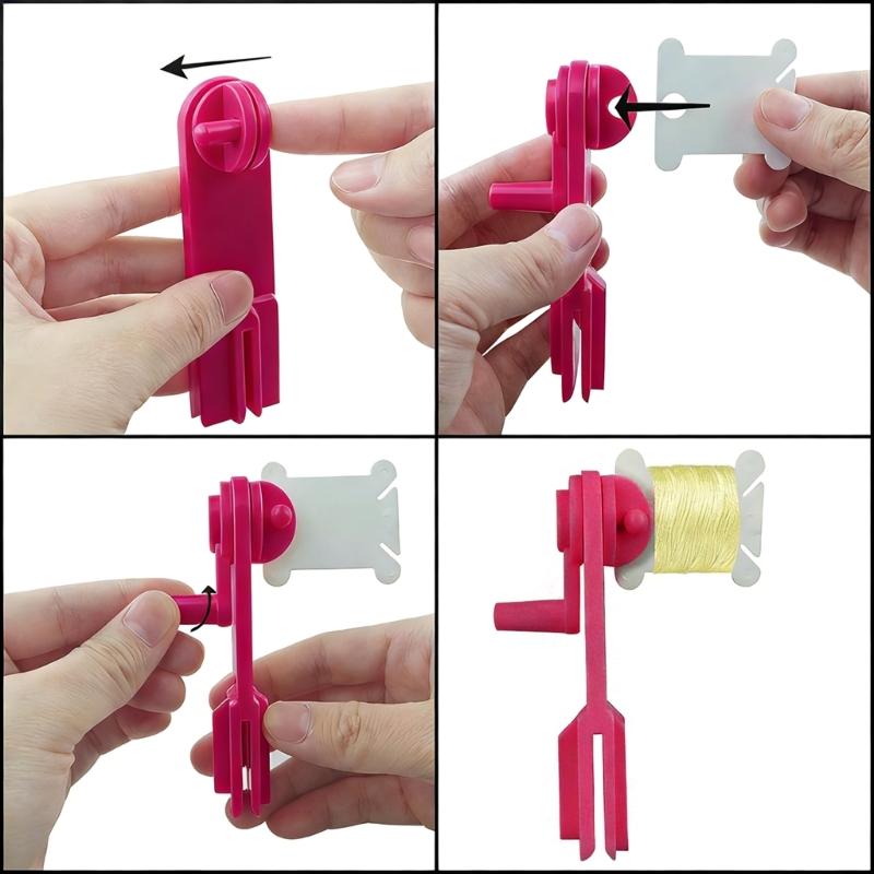 Ruční navíječ nití z plastu pro navíjení příze, lana, strun a gumiček