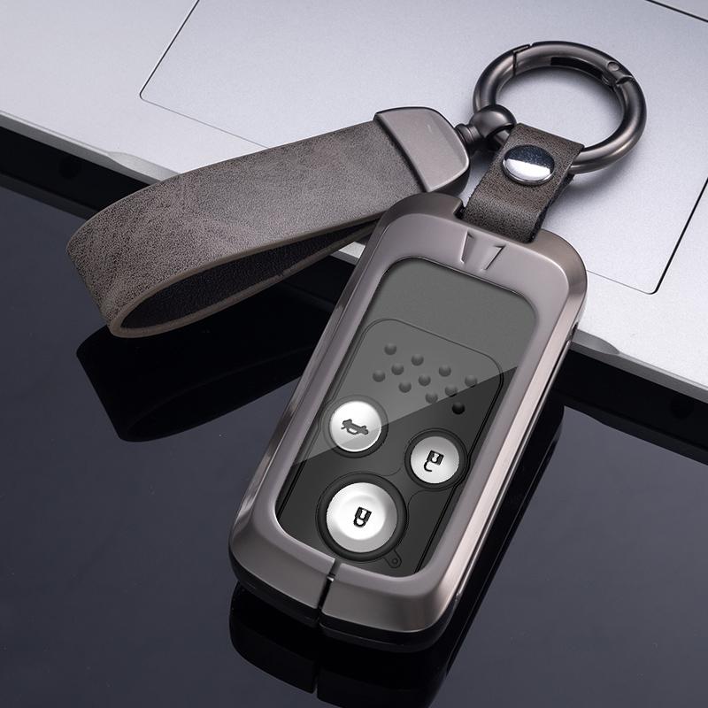 Metal Zinc Car Flip Key Case Cover For Honda Acura TL TSX ZDX RSX CRZ For Honda Civic Fit Accord CRV HRV Jazz Odyssey Vezel 2022