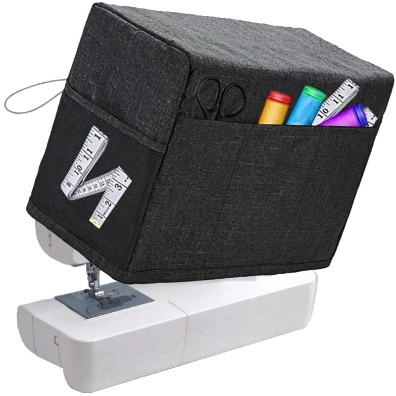Sewing Machine Cover with Storage Pockets Sewing Machine Dust Cover Easy to Use Sewing Machine Protective Cover
