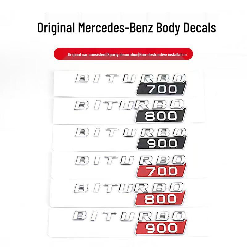 Brabus BITURBO Fender Emblem: Suitable for Mercedes 800, 700, 900 Models