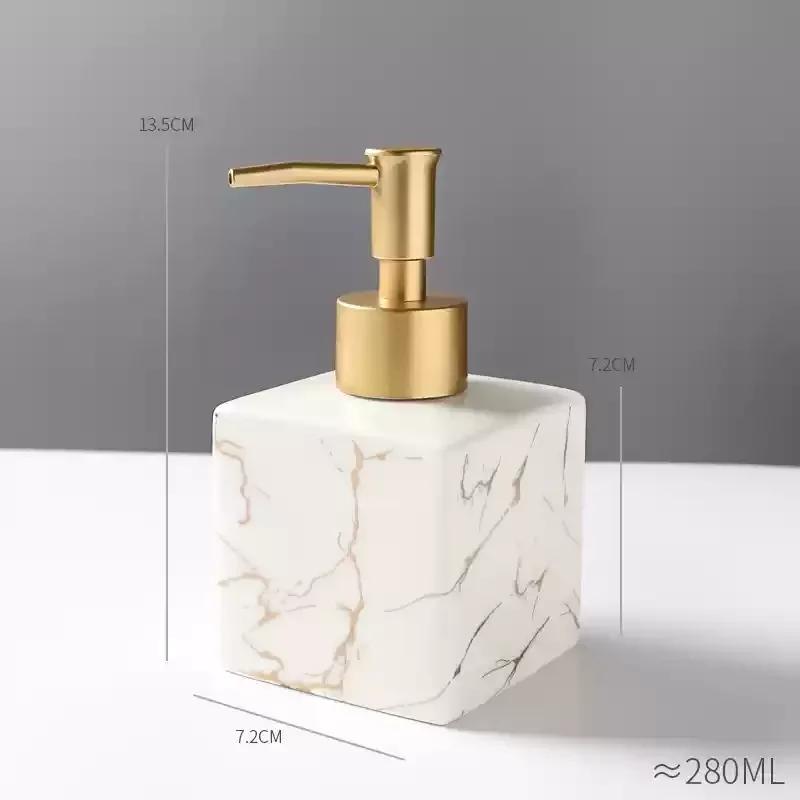 

Керамический флакон для лосьона, роскошный флакон для дезинфицирующего средства для рук, флаконы для геля для душа для ванной комнаты, флаконы с дозатором для шампуня, портативные дозаторы для мыла