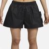 Nike Einfarbige Logo-Print Elastische Shorts Damen Shorts Schwarz DQ3355-010