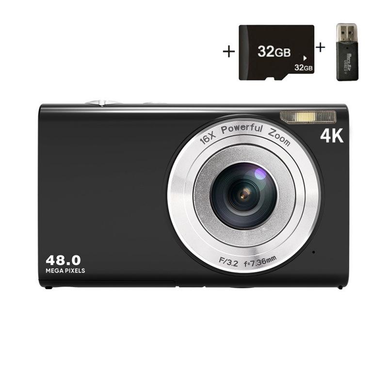 4K HD Digital Kids Camera, Home & Selfie Use, Mini Student Model DC402