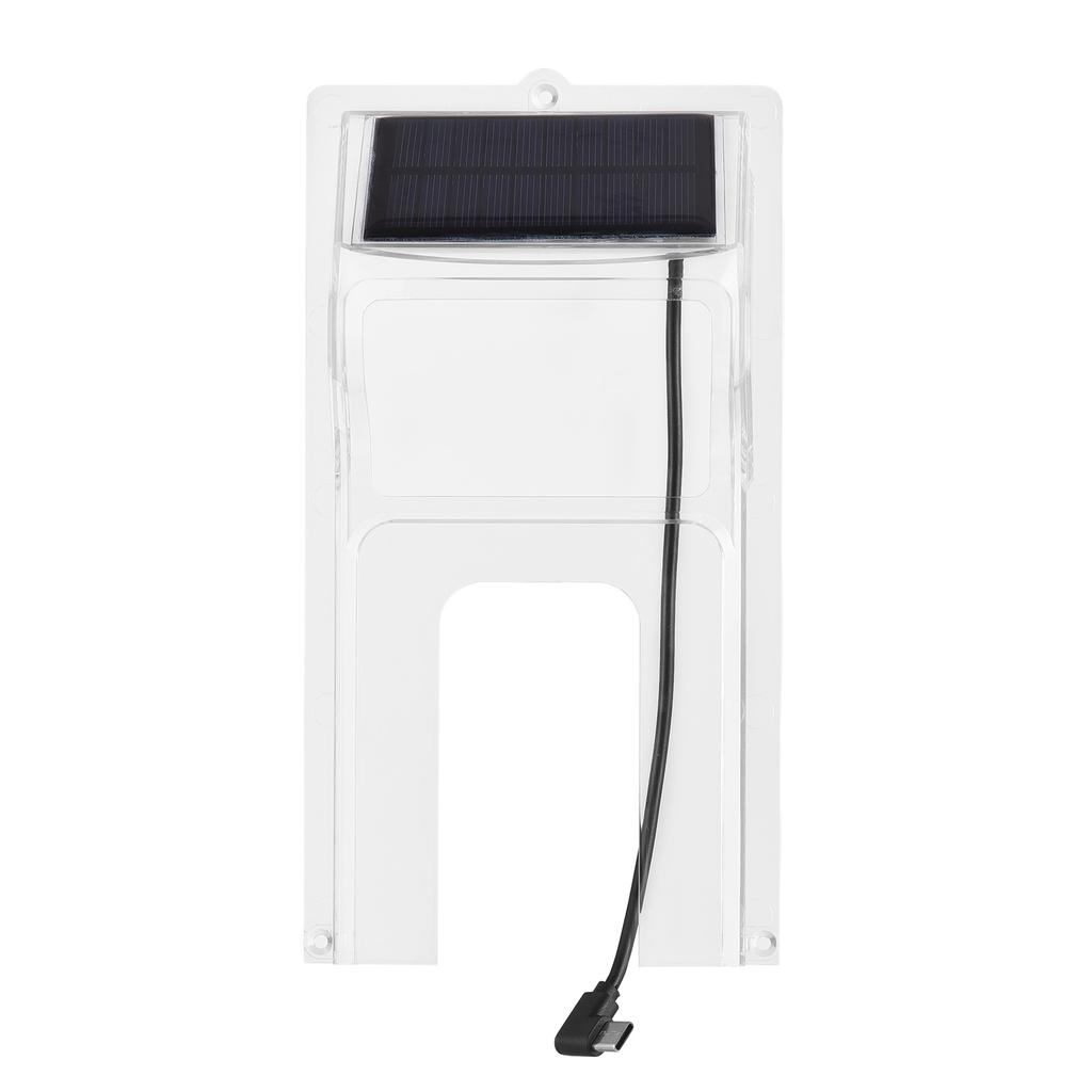 Dørklokkeregntrekk med solcellepanel gjennomsiktig plastklokkebeskytterskjold Videodørklokker