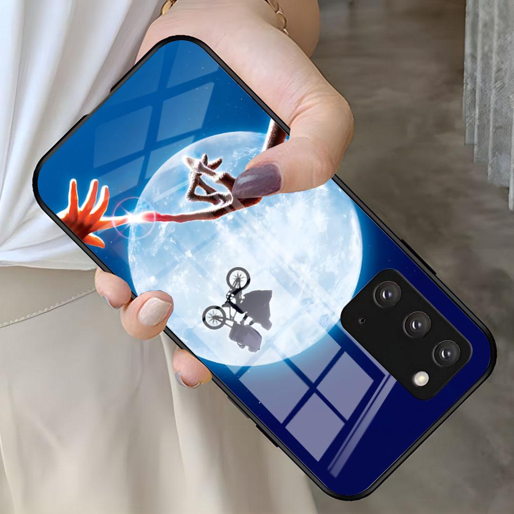 

Et Extra-terrestrial Phone Case For Samsung S26 S25 S24 FE S23 S22 S21 Plus S20 Ultra Note20Ultra Black Glass Cover Galaxy S25 FE