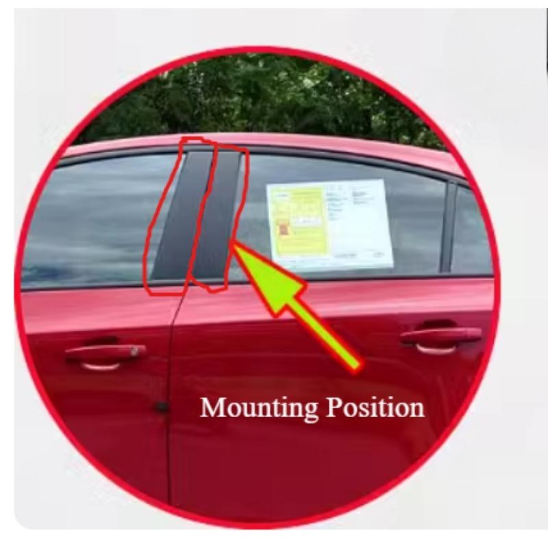 Front Rear Left Right B-Pillar Outer Trim Plate Door Center Pillar Window Decoration Panel for Chevrolet Cruze 2009-2015