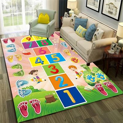 Giochi Digitali per Bambini Ragazzi e Ragazze Tappeto Cartoon Soggiorno Divani Zerbini Tappetini Antiscivolo per Bambini Decorazioni per la Casa