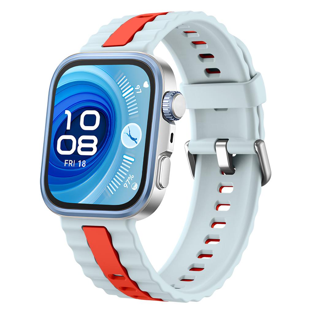 KALEBOL Silikonband für Huawei Watch Fit 4 Pro/Fit 4/Fit 3 Zweifarbiges Ersatz-Uhrenarmband