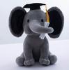 Cute Cartoon Baby Elephant Plush Toy with Santa Hat