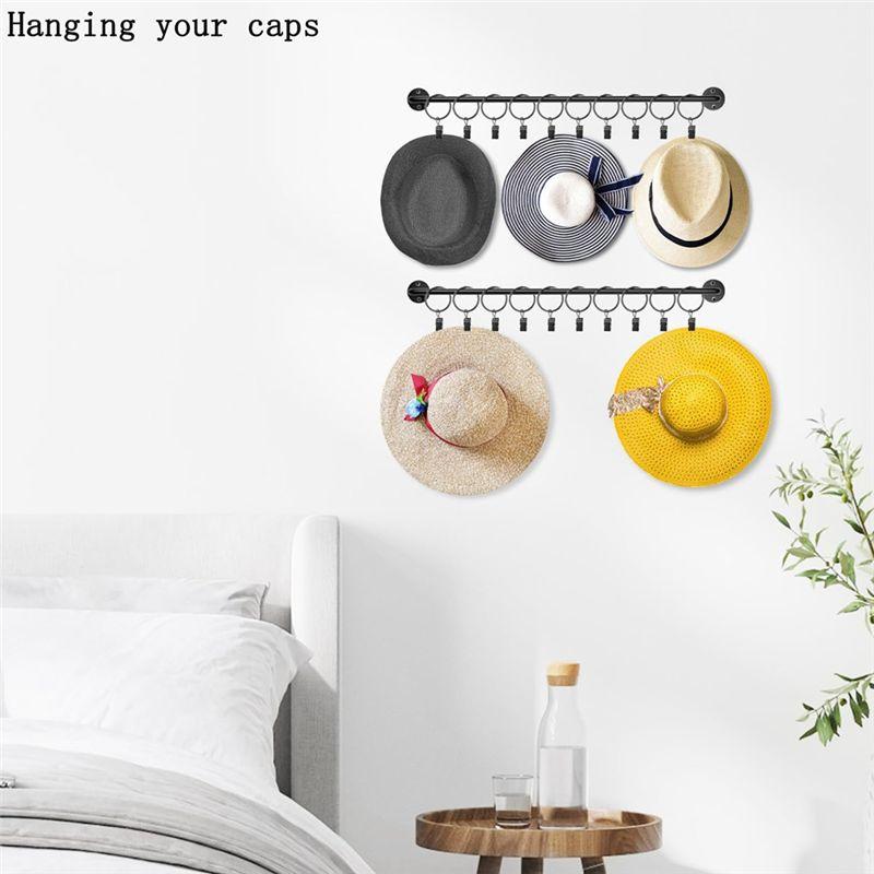 M-Modern-16 Pack Curtain Rings With Clips,Window Clip Rings Black Curtain Hooks Hangers Clip Rings For Hanging,1.26 Inch Diamete