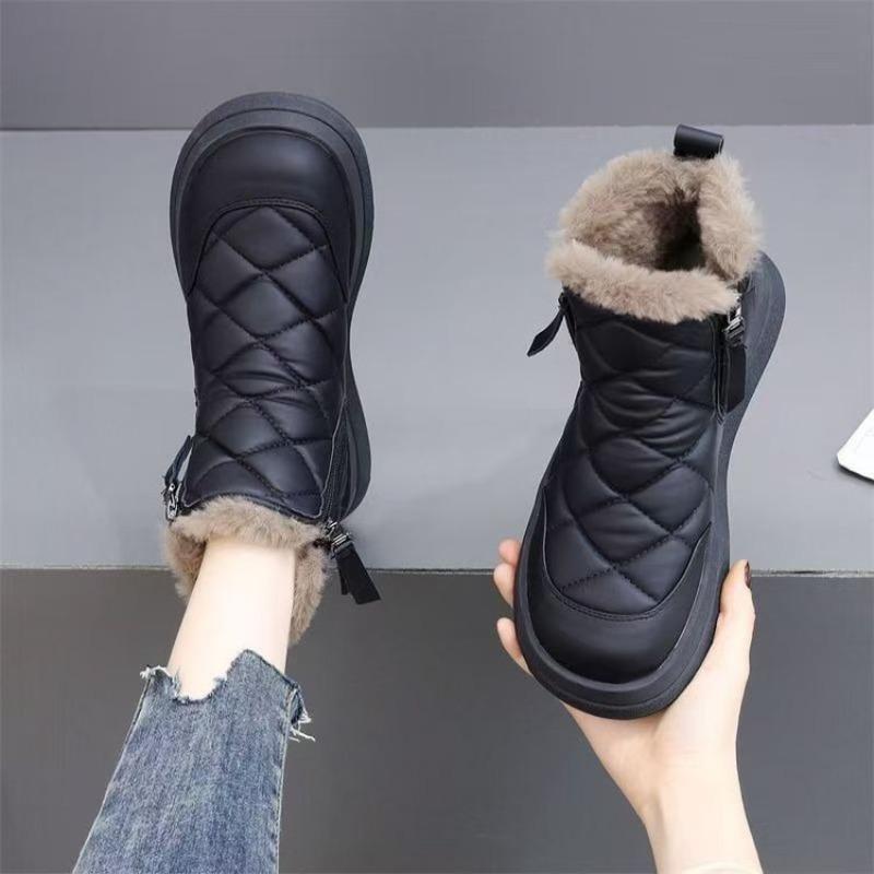 Snow Boots Women's New Winter Velvet Thickened Cotton Shoes Waterproof Non-slip Warm Short Boots