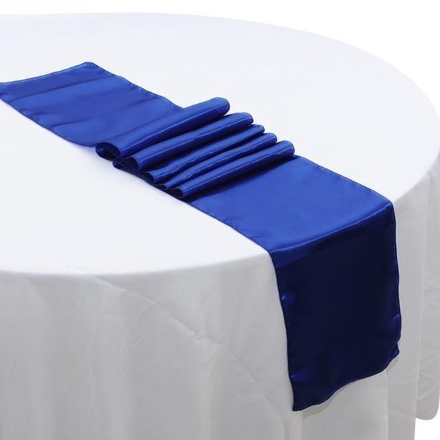 

1pc Shiny Satin Banquet Wedding Table Runners Silk Ribbon Table Flags For Party Hotel Event Decoration 30x275cm