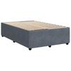 Vidaxl Bed Frame Without Mattress, Dark Gray, 120X200 Cm, Velvet