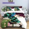 Demon Slayer Nezuko & Tanjiro Bedding Set Duvet Cover Pillowcase No Filler, Soft Home Bedroom Decor, Perfect Gift for Fans.chl