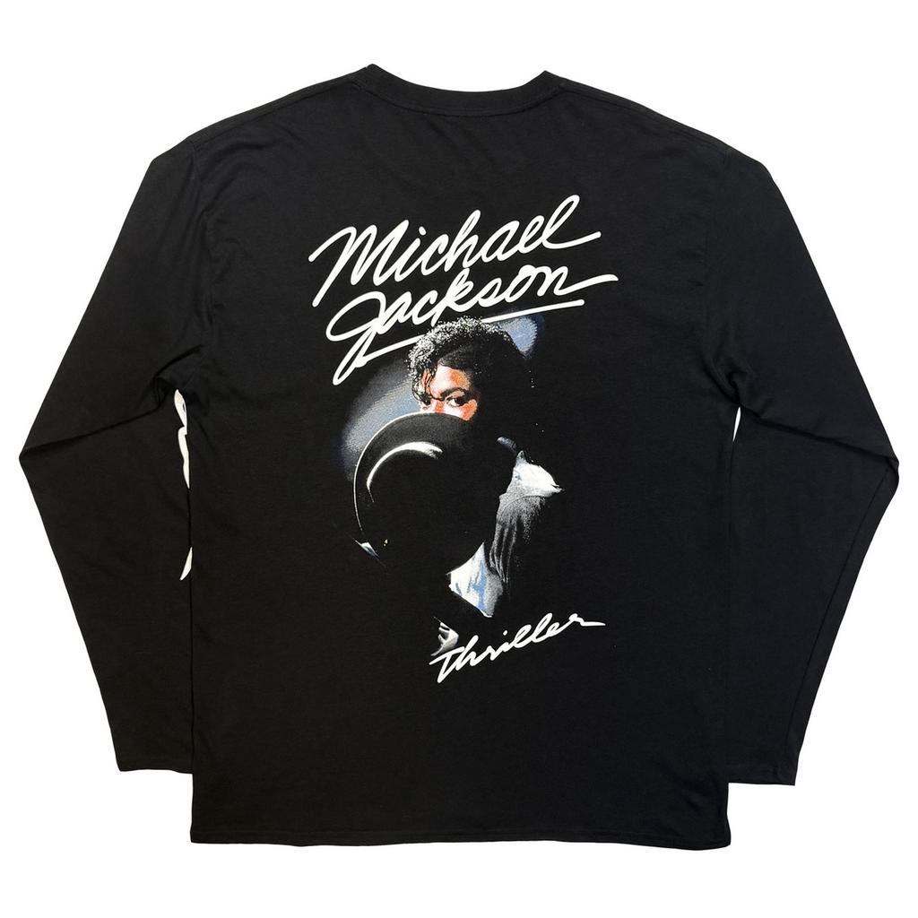 Michael Jackson Unisex Adult Thriller Back Print Long-Sleeved T-Shirt
