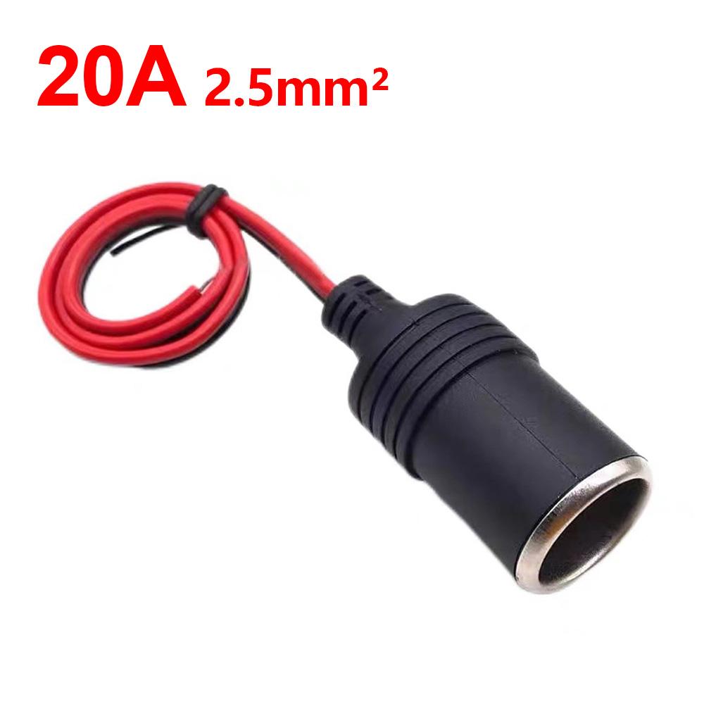 Auto-Zigarettenanzünder 10A/15A/20A Buchse Steckerverbinder Adapter mit 30cm Verlängerungs-Ladekabel
