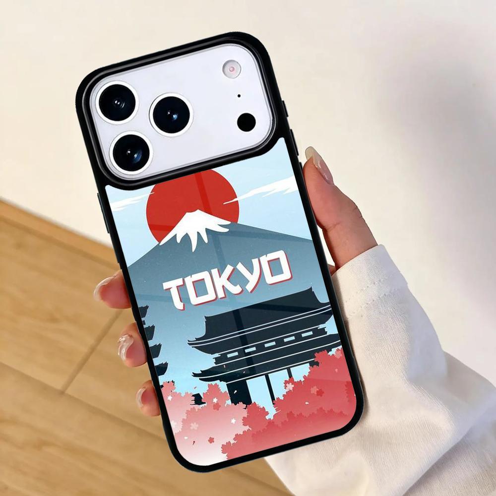 Japanese art Mount Fuji Mobile Phone Case for IPhone 17 AIR 16pro Max 15 14 13 12 11 Bumper Cover