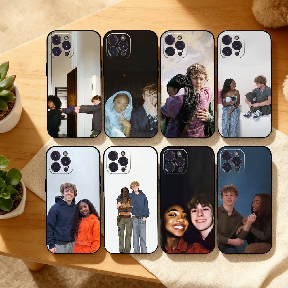 W-Walker and leah Phone Case For iPhone17,16,15,14,13,12Plus,Pro Max,XS,5G Soft Silicone Black Cover