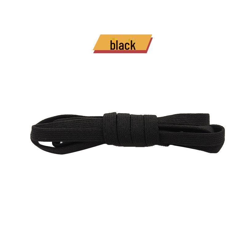 

Черно-белые двухслойные эластичные шнурки для мужской и женской парусиновой и спортивной обуви 120cm (1 pair) чёрный